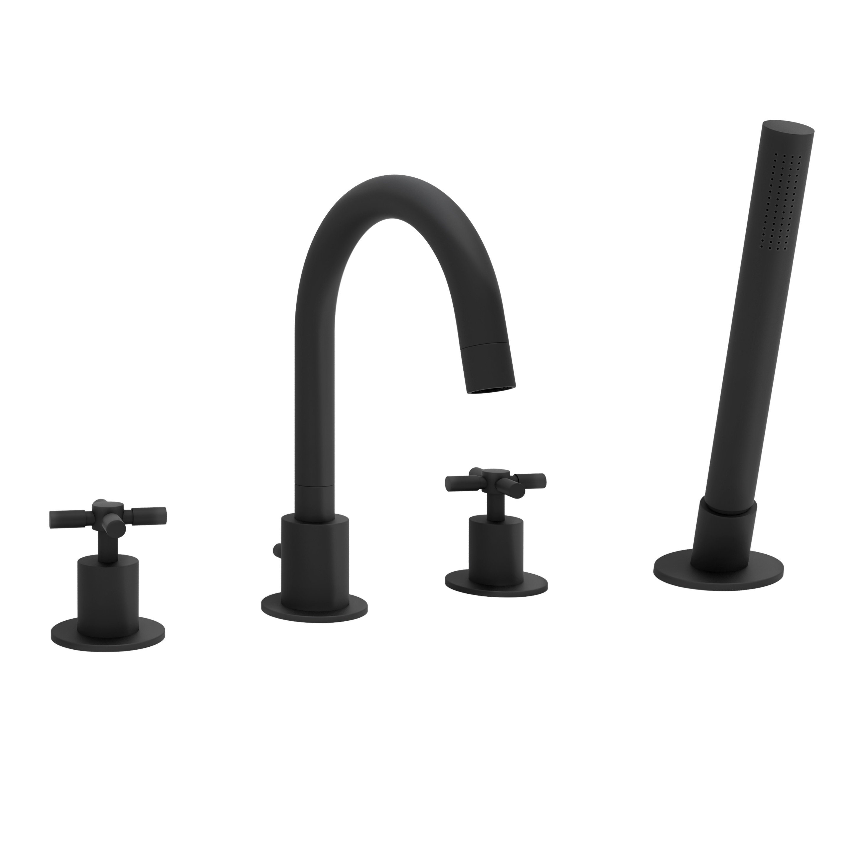Wildon Home Eliana Double Handle Deck Mounted Roman Tub Faucet