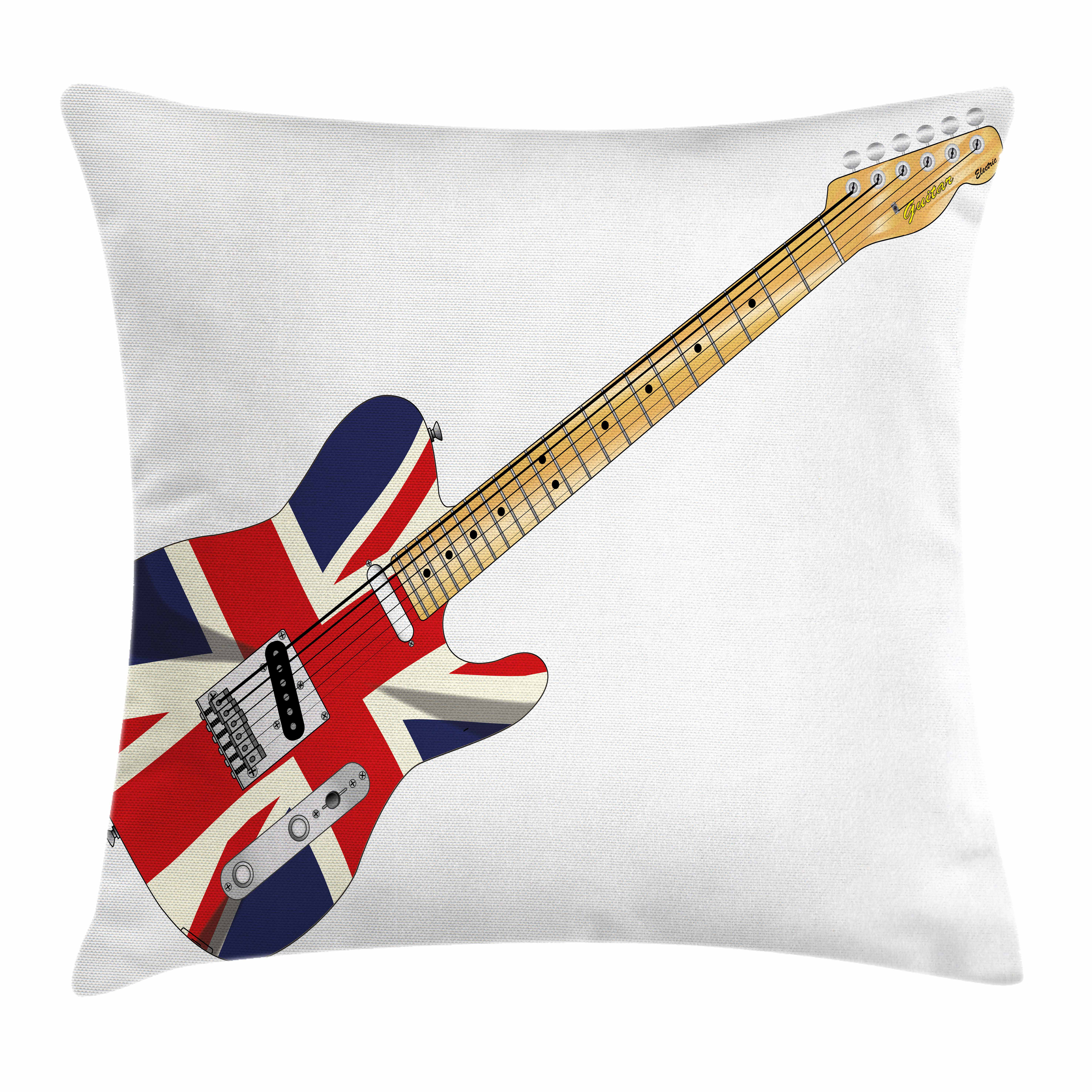 Flag Electric Guitar
 - Ambesonne Union Jack Electric Guitar Flag Square Pillow Cover Wayfair