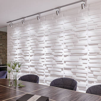 Orren Ellis 20 X 20 Vinyl Wall Paneling In Gloss White Wayfair