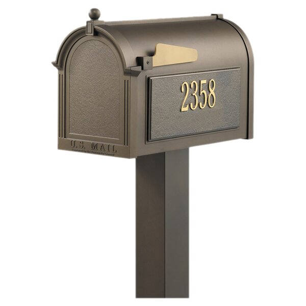 9.5 in x 55 in Personalized Weston Mailbox by Whitehall Products