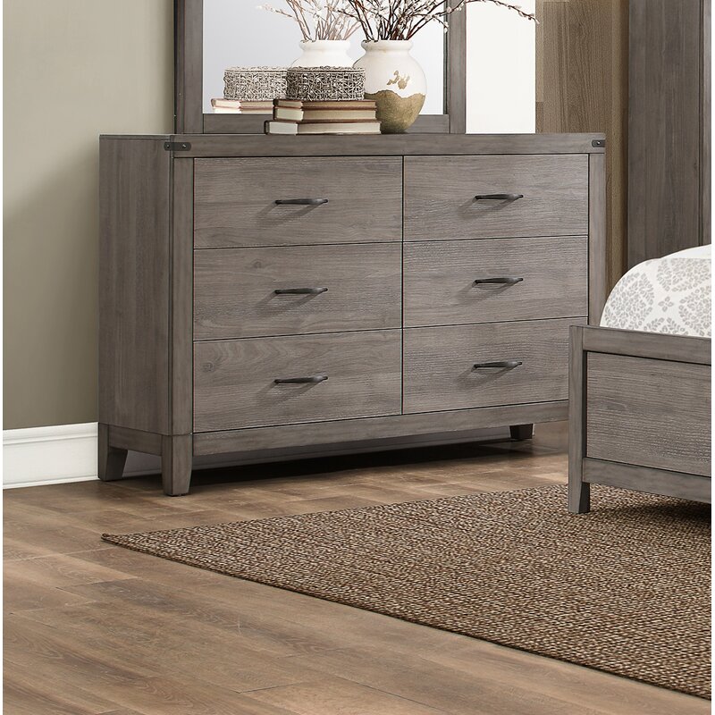 Millwood Pines Embree 6 Drawer Double Dresser Reviews Wayfair