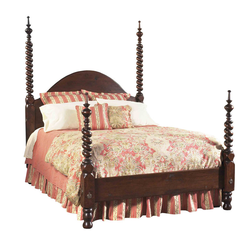 MacKenzieDow Barley Twist Four Poster Bed Perigold