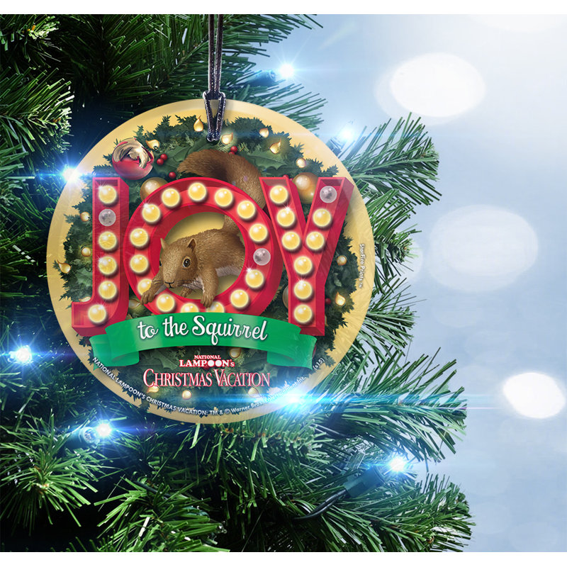 national lampoons christmas vacation joy to the squirrel hanging shaped ornament - National Lampoons Christmas Decorations national lampoons christmas vacation joy to the squirrel hanging shaped ornament - National Lampoons Christmas Decorations