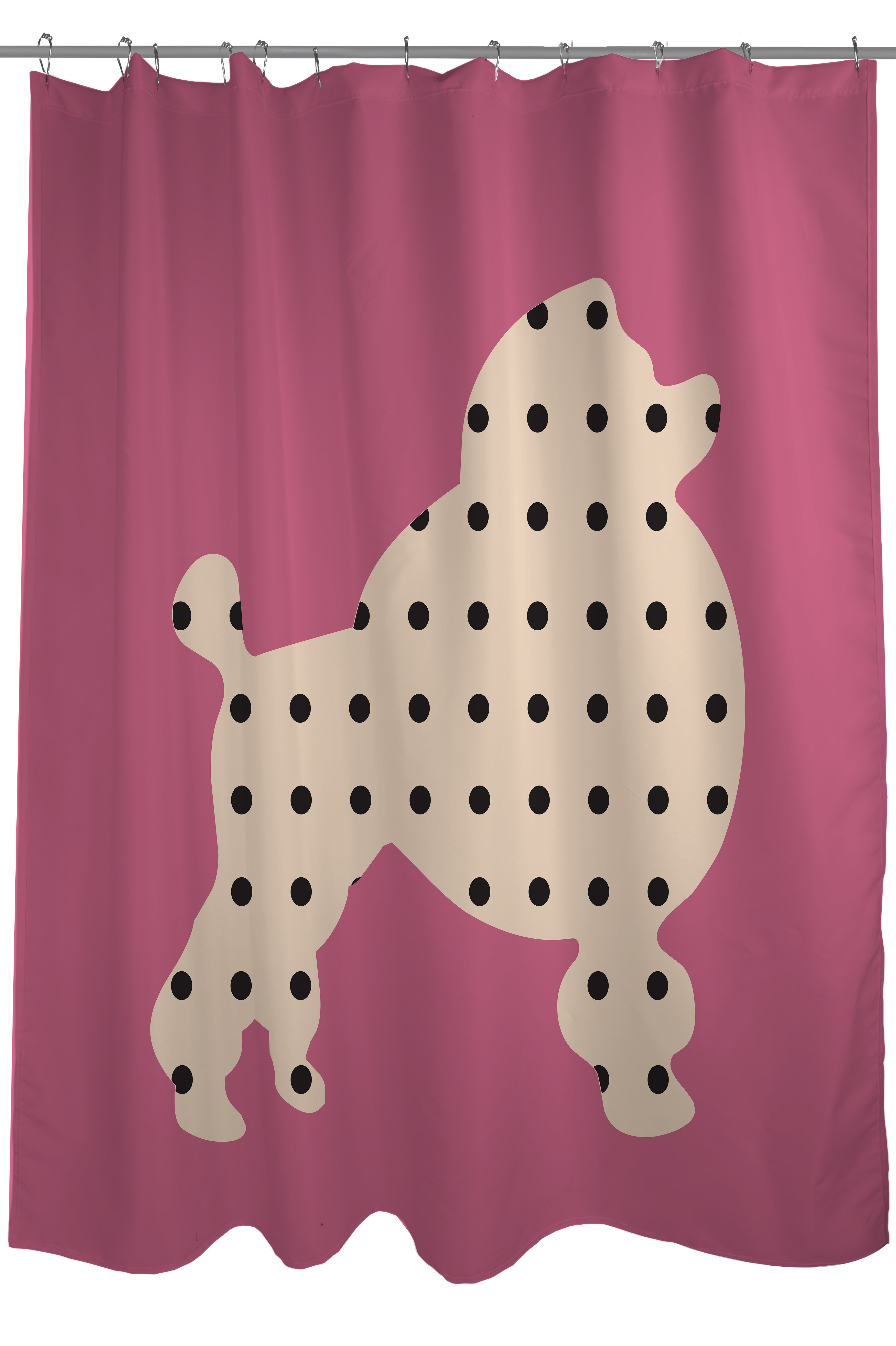 One Bella Casa Poodle Single Shower Curtain Wayfair