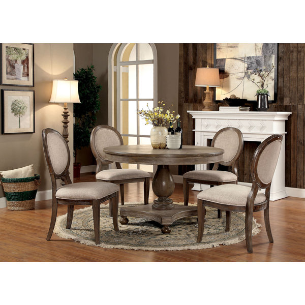 Updike 5 Piece Solid Wood Dining Set By Ophelia & Co. Best #1