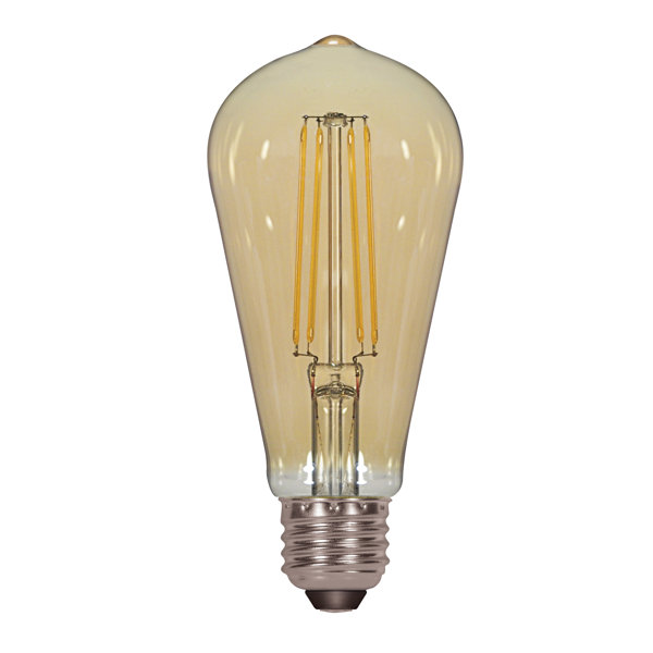 4.5W Amber E26 Medium LED Vintage Filament Light Bulb by Satco