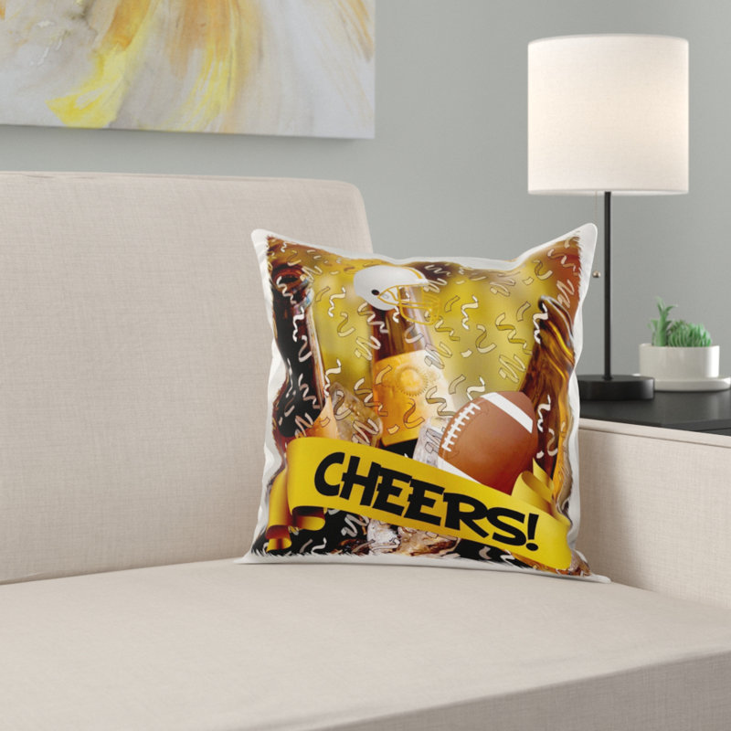 East Urban Home Cheers Football Sports Theme With Football Helmet