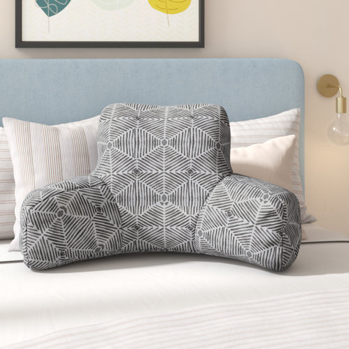Trule Teen Ashby Geometric Cotton Bed Rest Backrest Pillow Wayfair