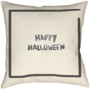 Lodge Cabin Halloween Throw Pillow