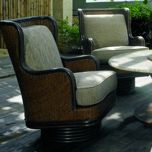 Outdoor Palm Beach Swivel Rocker with Cushions