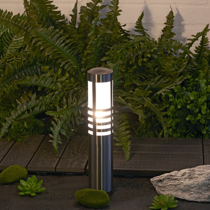 Sterno Home Low Voltage Stainless Steel Bollard Light Reviews Stainless Steel Bollard Light