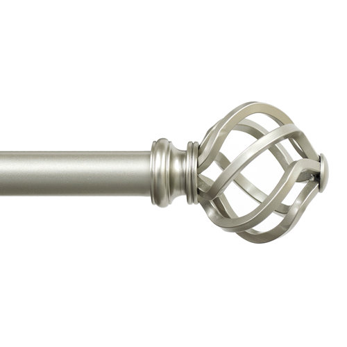 Winston Porter Kamath Drapery Single Curtain Rod And Hardware Set