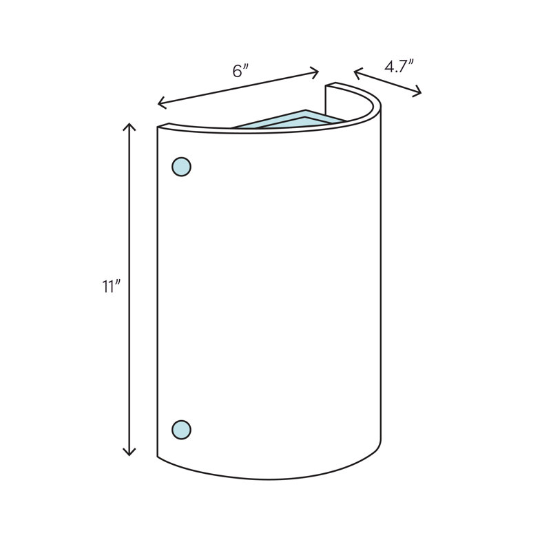 tall corner light