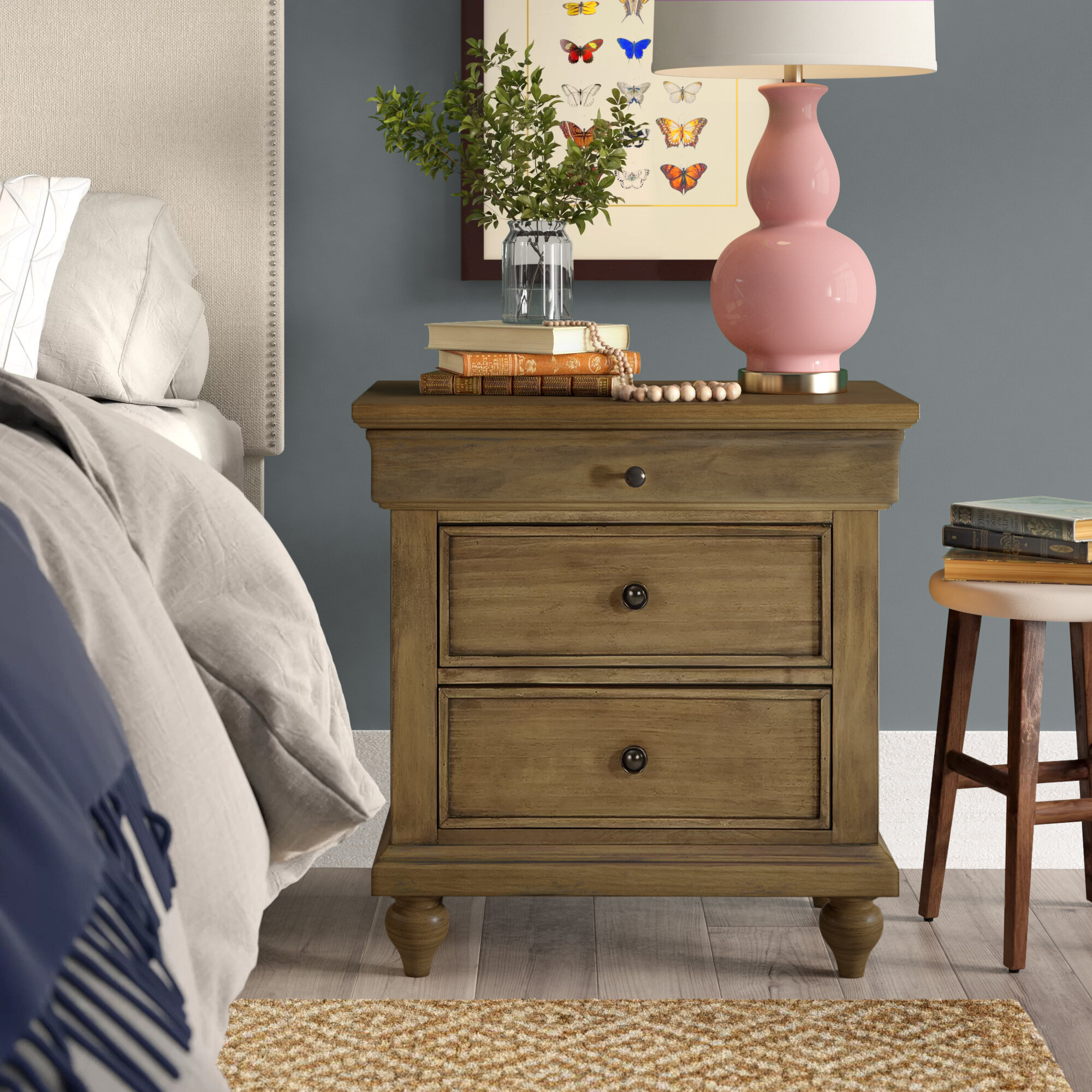 Ailey 2 Drawer Nightstand