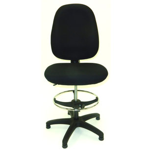 50.5 Upholstered Seat Drafting Chair by Symple Stuff Savings