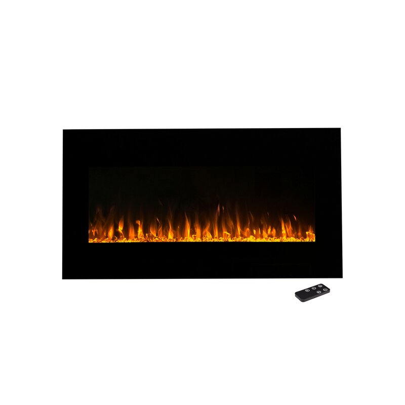 Wade Logan Aida Wall Mounted Electric Fireplace Reviews Wayfair