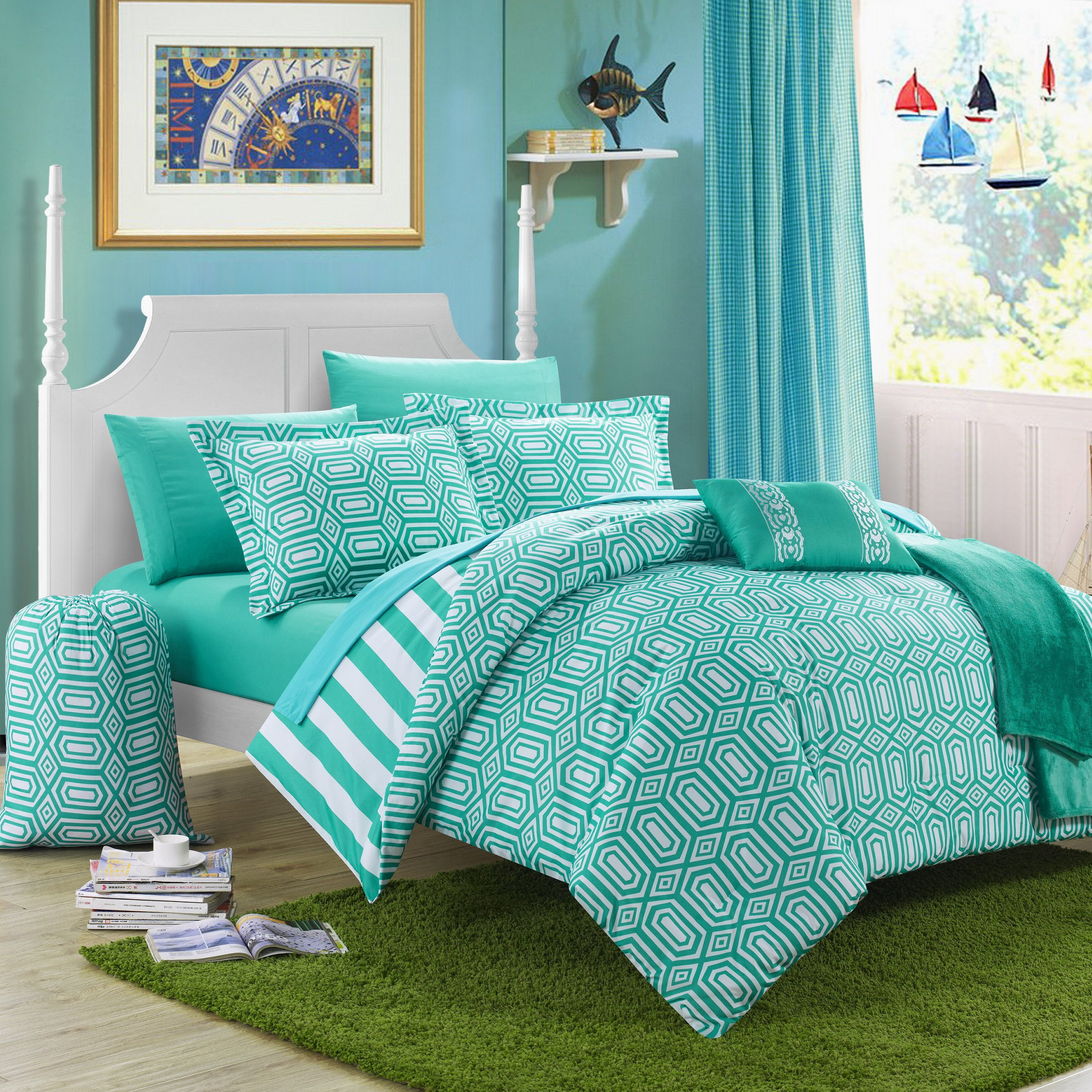 Hentges Microfiber Modern & Contemporary 11 Piece Comforter Set Hentges Microfiber Modern & Contemporary 11 Piece Comforter Set