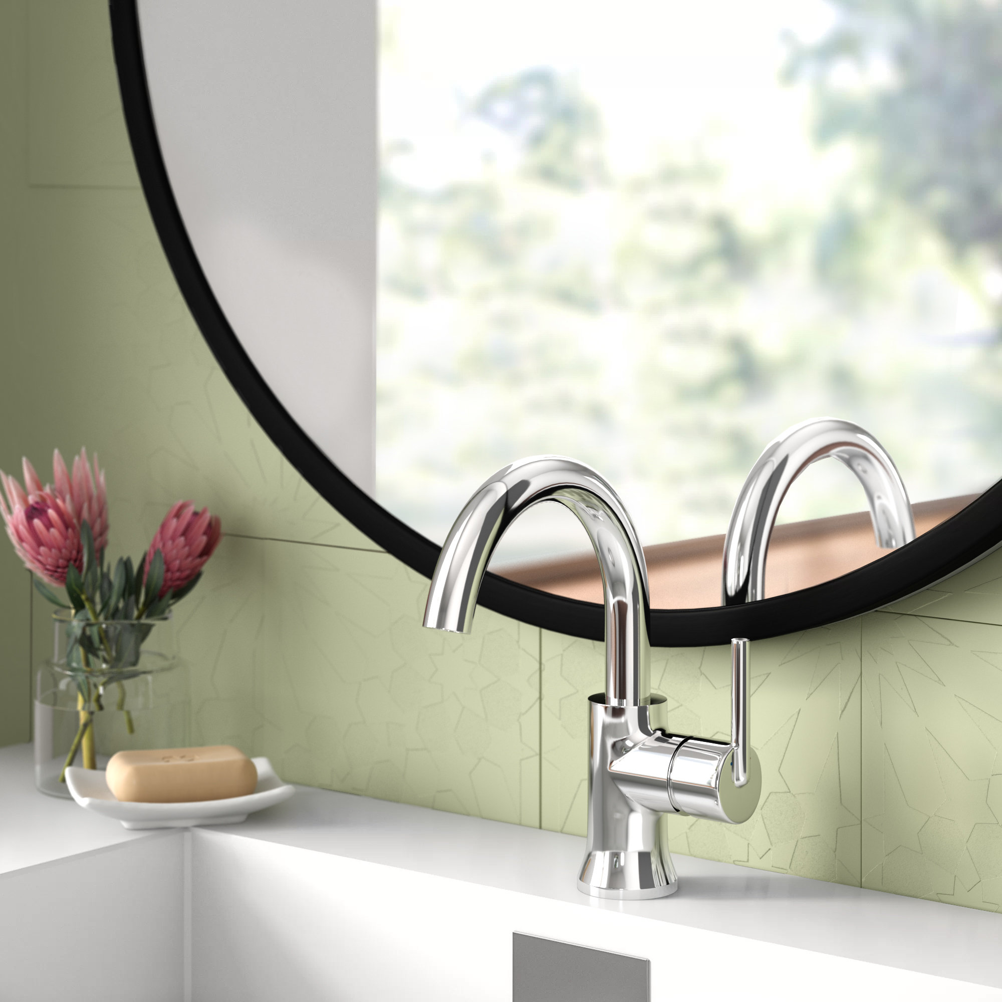 Trinsic Single Hole Bathroom Faucet With Drain Assembly And