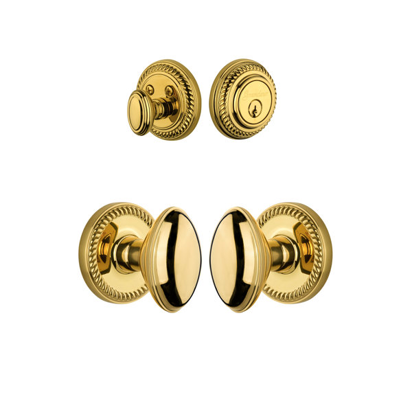 Newport Keyed Door Knob by Grandeur