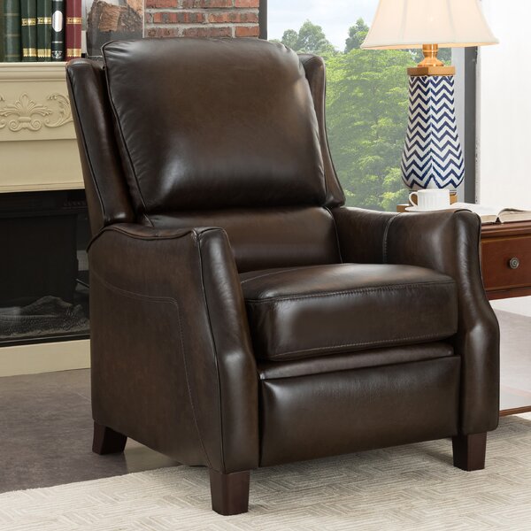 Yeates Premium Leather Manual Recliner By Red Barrel Studio
