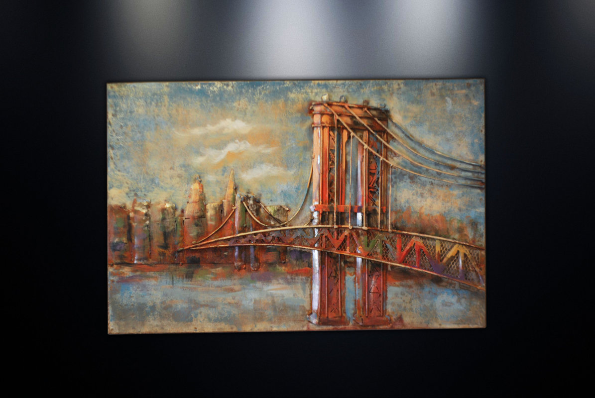 Brooklyn Bridge Wall Art dsd group metal wall art sculpture home decor 'brooklyn bridge Brooklyn Bridge Wall Art dsd group metal wall art sculpture home decor 'brooklyn bridge