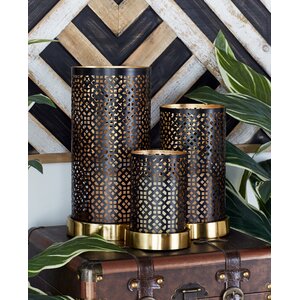 3 Piece Metal Lantern Set