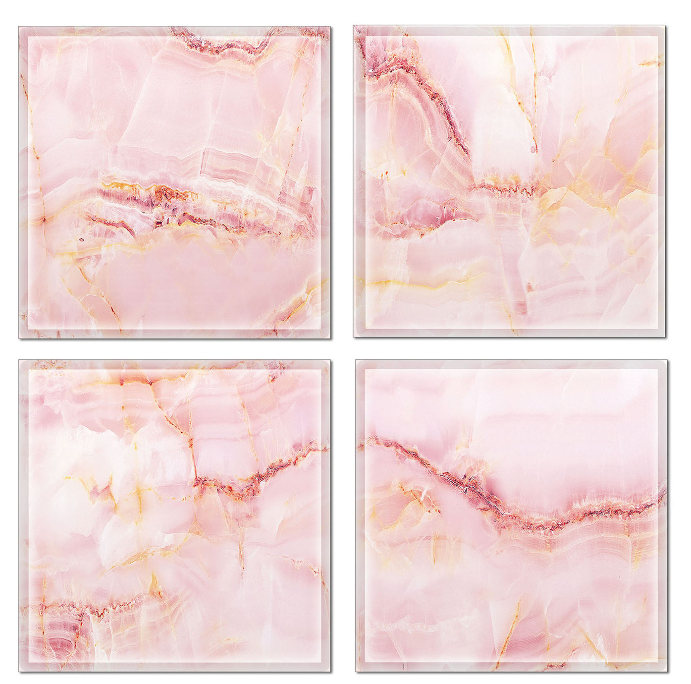 Upscale Designs By Ema 6 X 6 Glass Decorative Accent Tile In Pink Wayfair