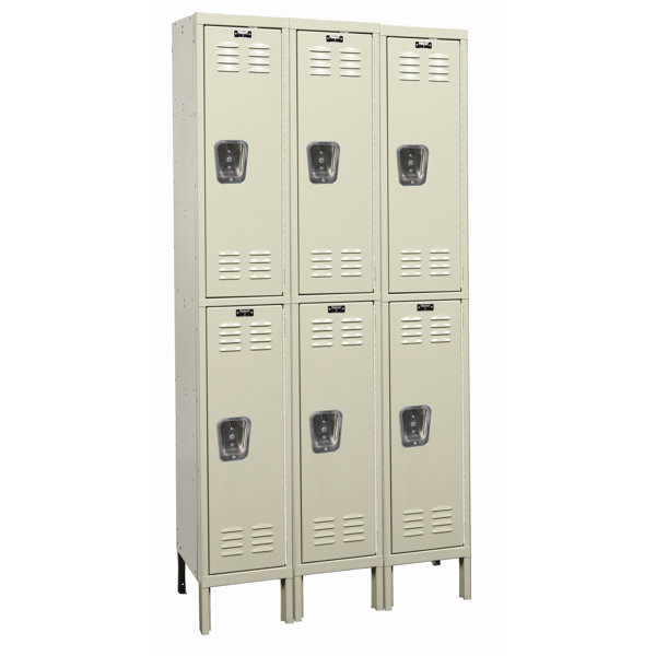 Galvanite 2 Tier 3 Wide School Locker by Hallowell