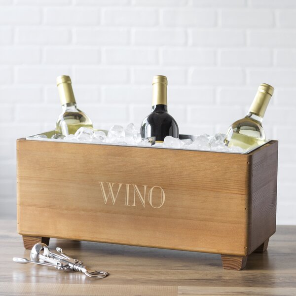 Personalized Wooden Wine Trough by Cathys Concepts