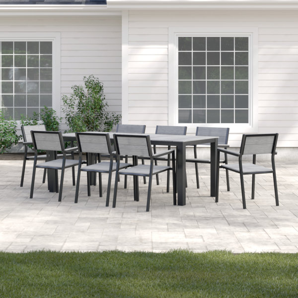 New Design Windsor 9 Piece Outdoor Patio Dining Set By Sol 72 Outdoor Purchase