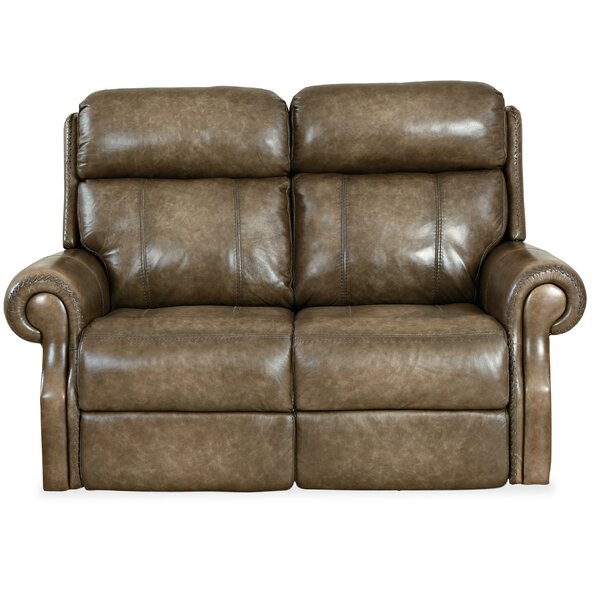 Brooks Leather Reclining Loveseat By Hooker Furniture