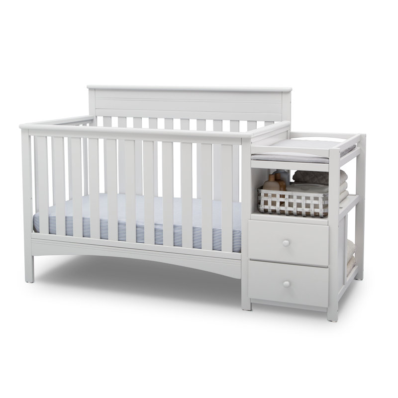 Delta Children Presley 3 In 1 Convertible Crib And Changer