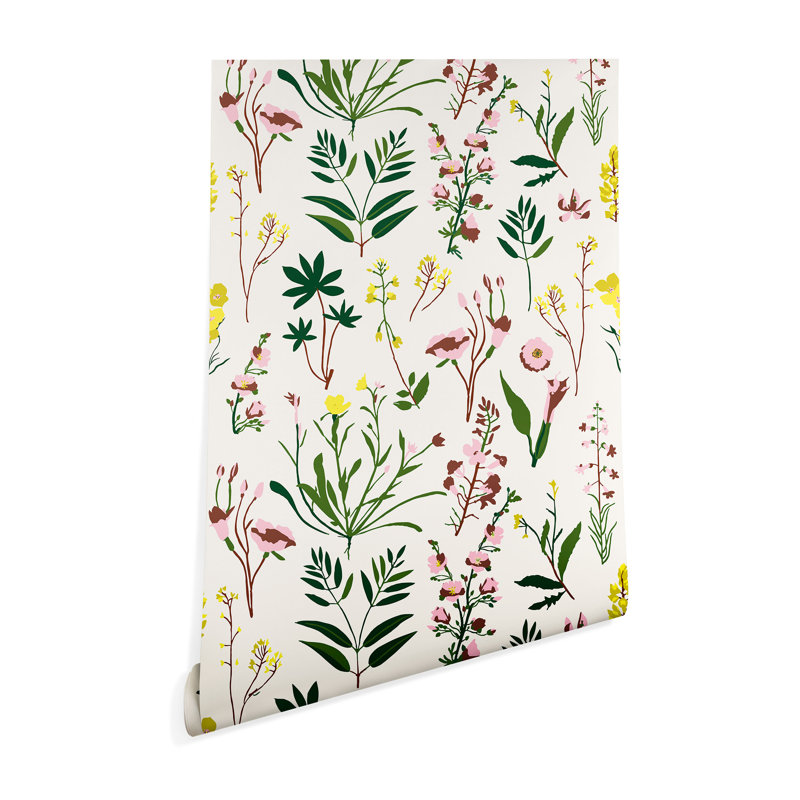 Holli Zollinger Wildflower Study Light Peel And Stick Wallpaper Panel Allmodern Wallie is stunning, high quality and removable wallpaper on a vinyl fabric. holli zollinger wildflower study light peel and stick wallpaper panel