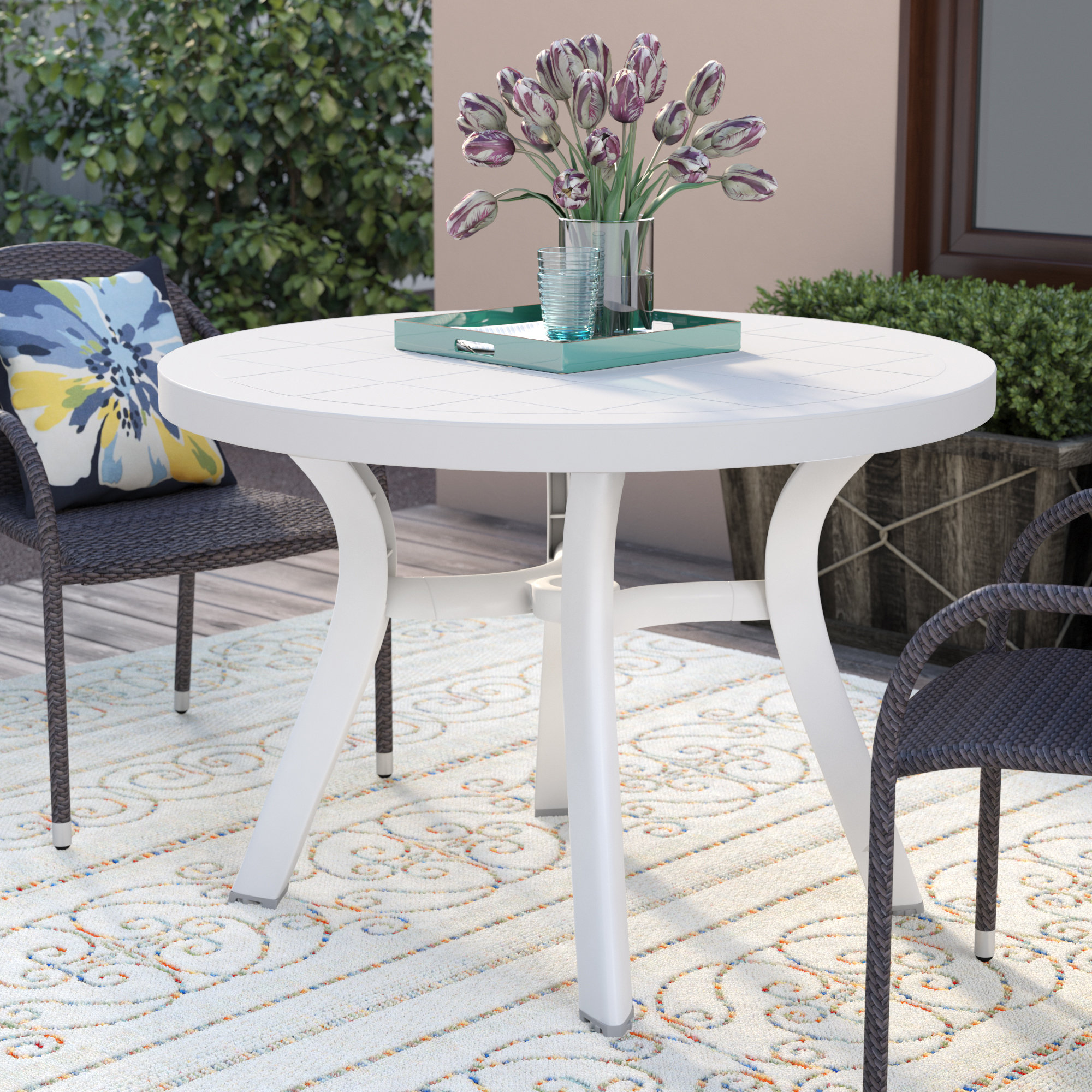 August Grove Floyd Plastic Dining Table Reviews Wayfair