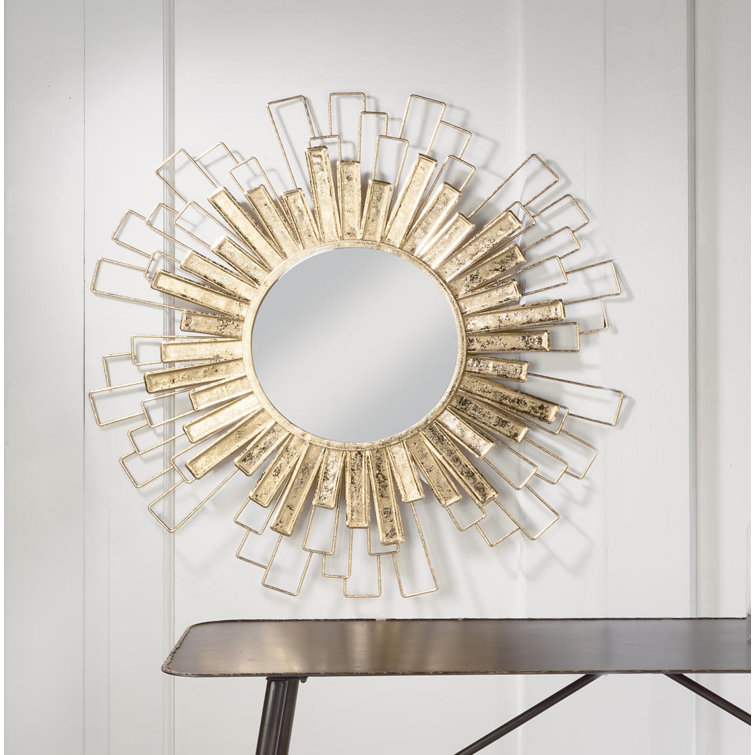 Everly Quinn Kempner Foil Sunburst Beveled Venetian Wall Mirror Reviews Wayfair