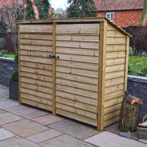 3 Ft. x 3 Ft. Wood Log Store WFX Utility Finish: Light Green