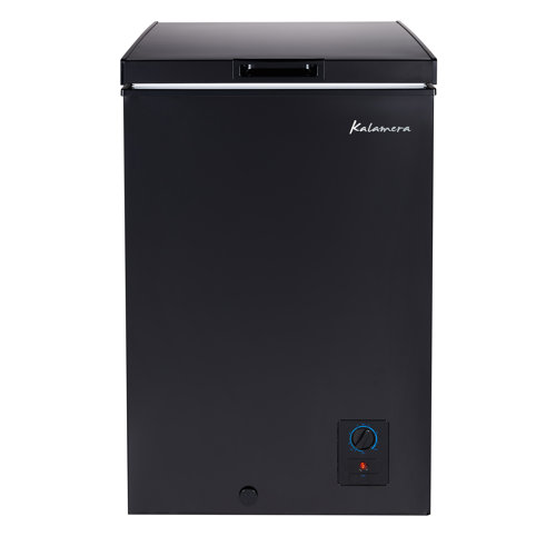 Kalamera 3.5 Cubic Feet cu. ft. Garage Ready Chest Freezer with Adjustable Temperature Controls ...