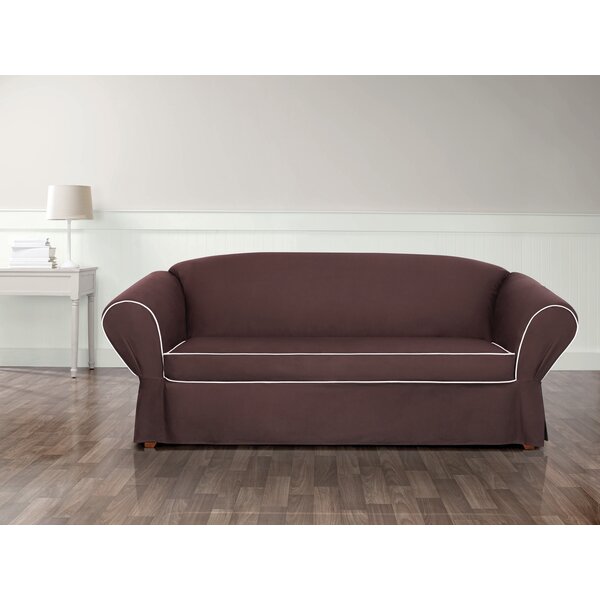 Tailored Box Cushion Sofa Slipcover By Sure Fit