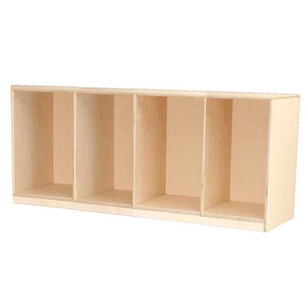 1 Tier 4 Wide Preschool Locker by Wood Designs