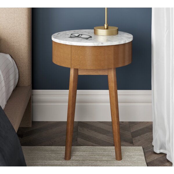 James End Table With Storage By Nathan James