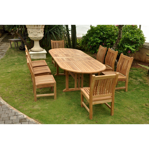 Sahara 9 Piece Teak Dining Set by Anderson Teak