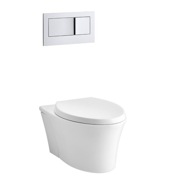 Veil One-Piece Elongated Dual-Flush Wall-Hung Toilet with Reveal Quiet-Close Seat by Kohler