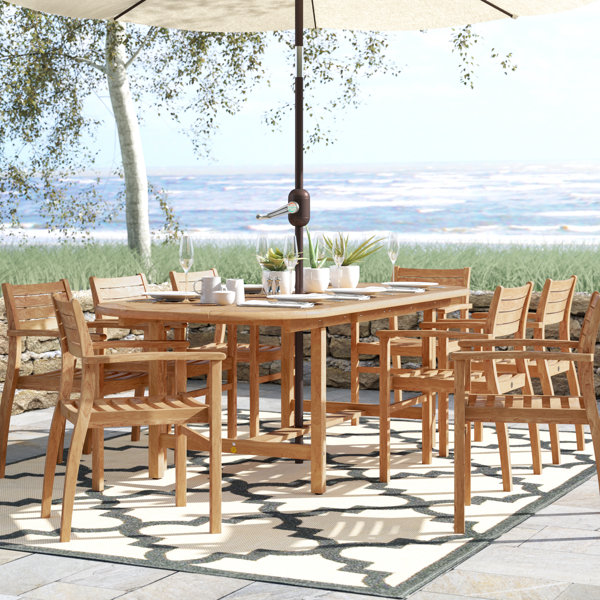 Brighton 9 Piece Teak Dining Set