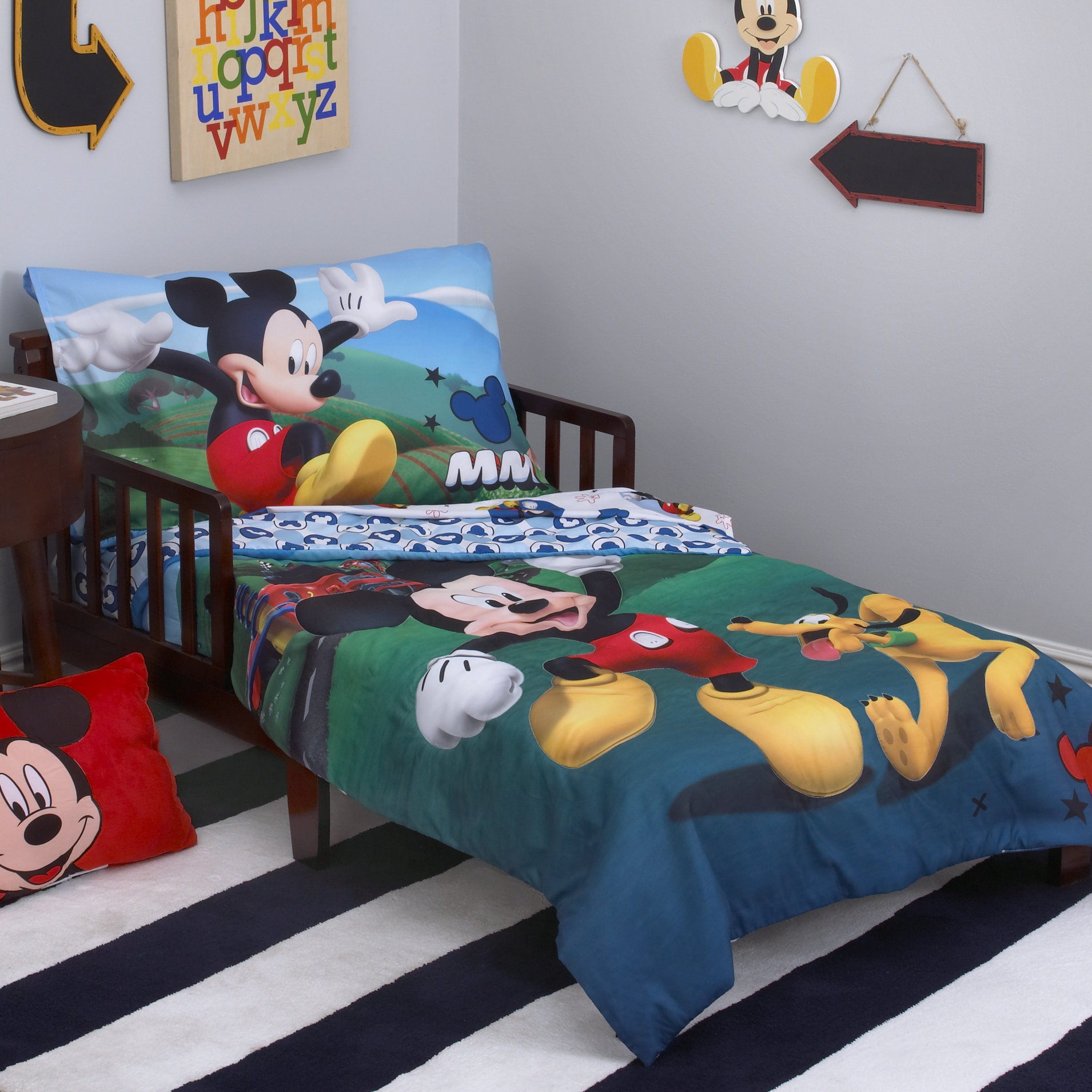 mickey mouse baby comforter set
