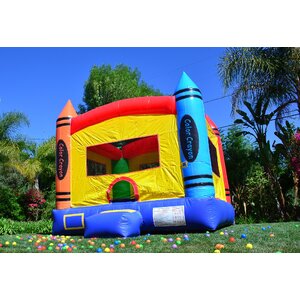 DuraLite Crayon Party Bounce House