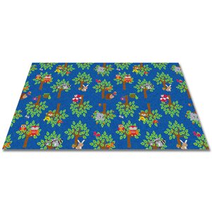 Woodland Wonders Animal Blue/Green Area Rug