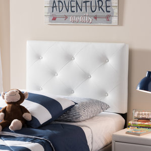 Ray Twin Upholstered Panel Headboard by Latitude Run