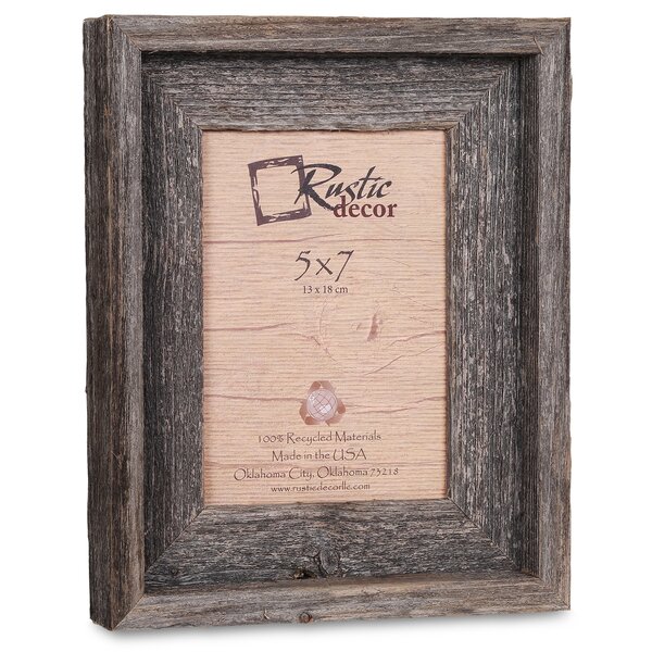 Waldrop Barn Wood Reclaimed Wood Signature Picture Frame by Loon Peak