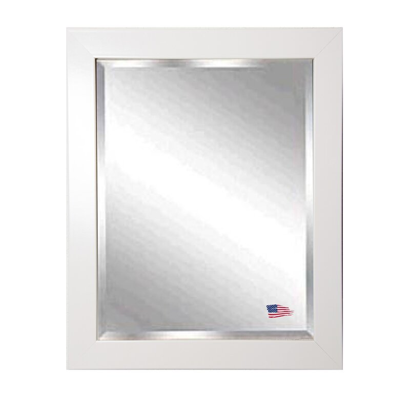 Glossy White Handcrafted Accent Mirror Reviews Allmodern
