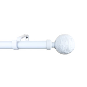 Leola Adjustable Single Drapery Curtain Rod & Hardware Set